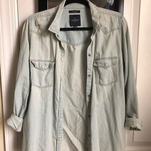 Lightweight soft button down shirt